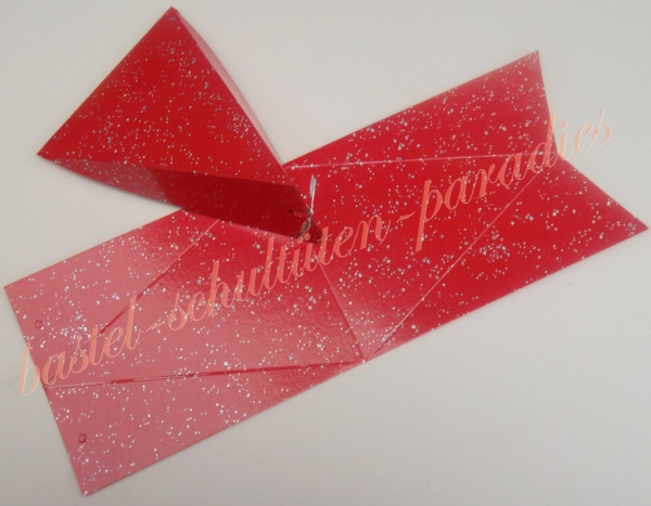 Faltschachtel dreieckig "Diamant" 11cm x 16cm x 6cm